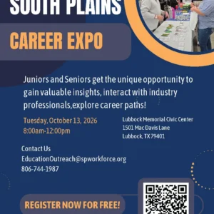 2026 Career Expo Flyer South Plains - Lubbock